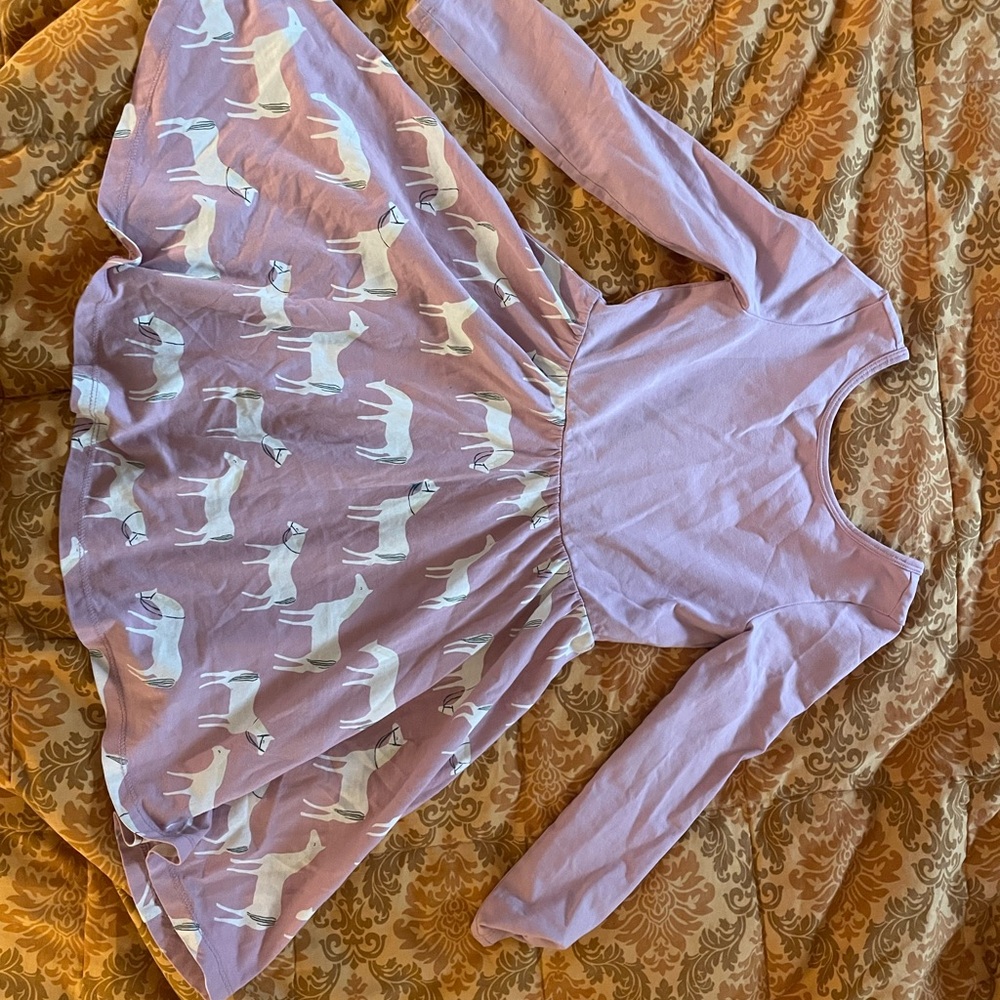 Tea Collection Lavender Horse Print Dress